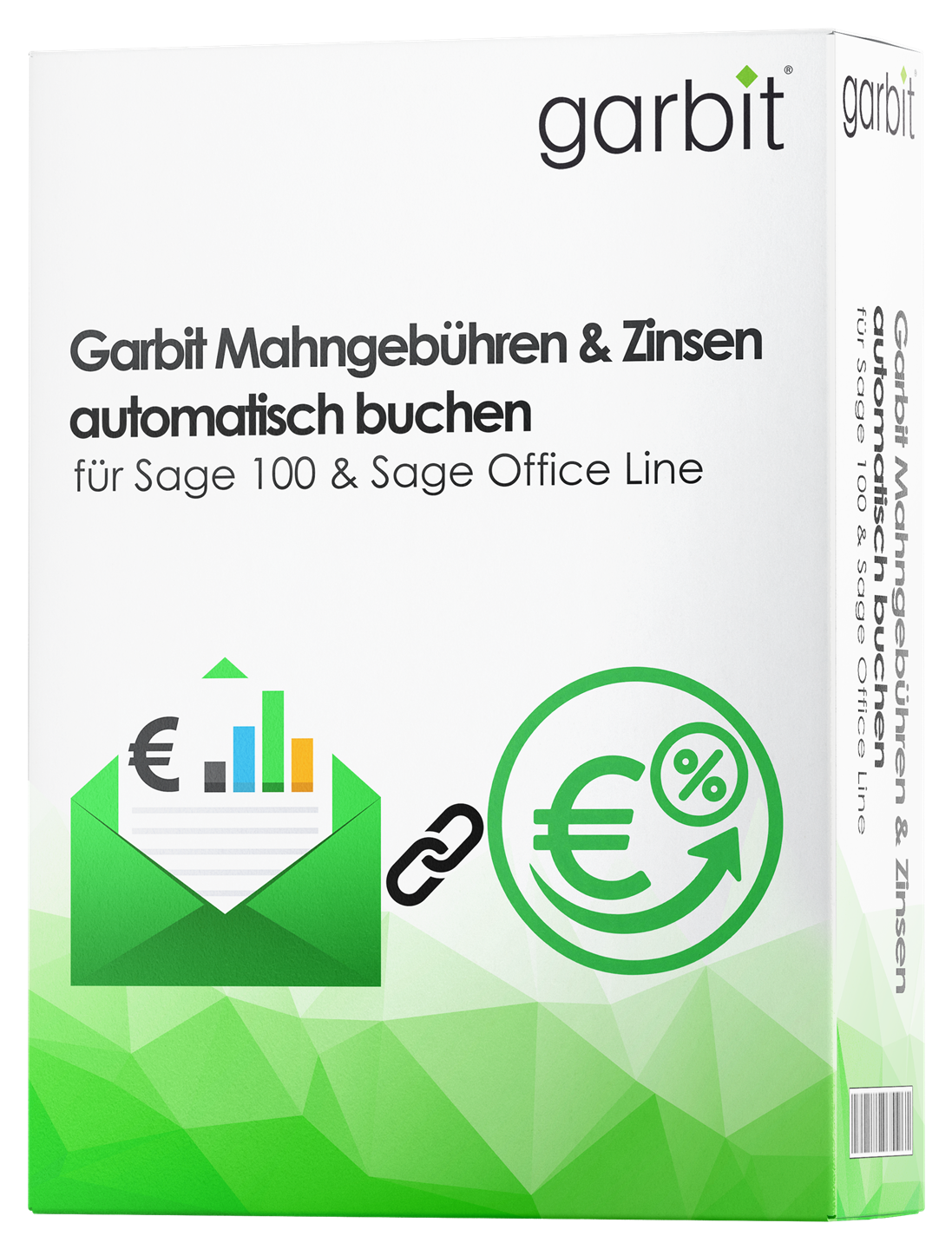 Garbit Modul Mahngebühren & Zinsen automatisch buchen für Sage 100 - 3D-Produktbox